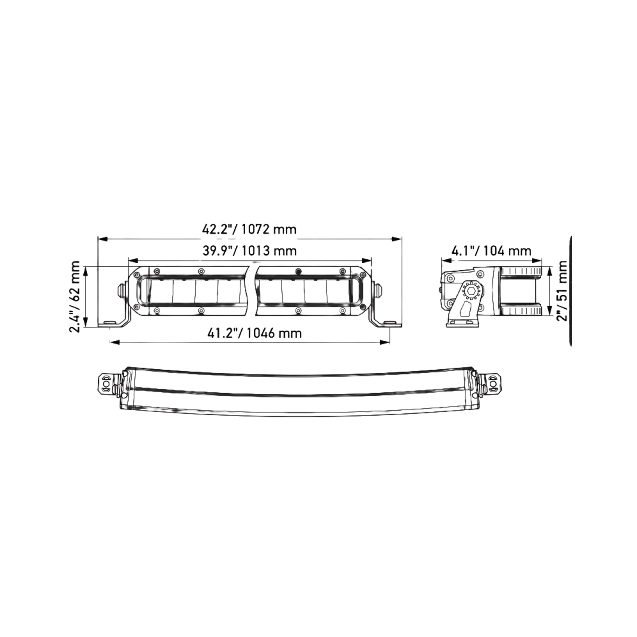 BLACK MAGIC TOUGH Barra 40'' - Double Curved