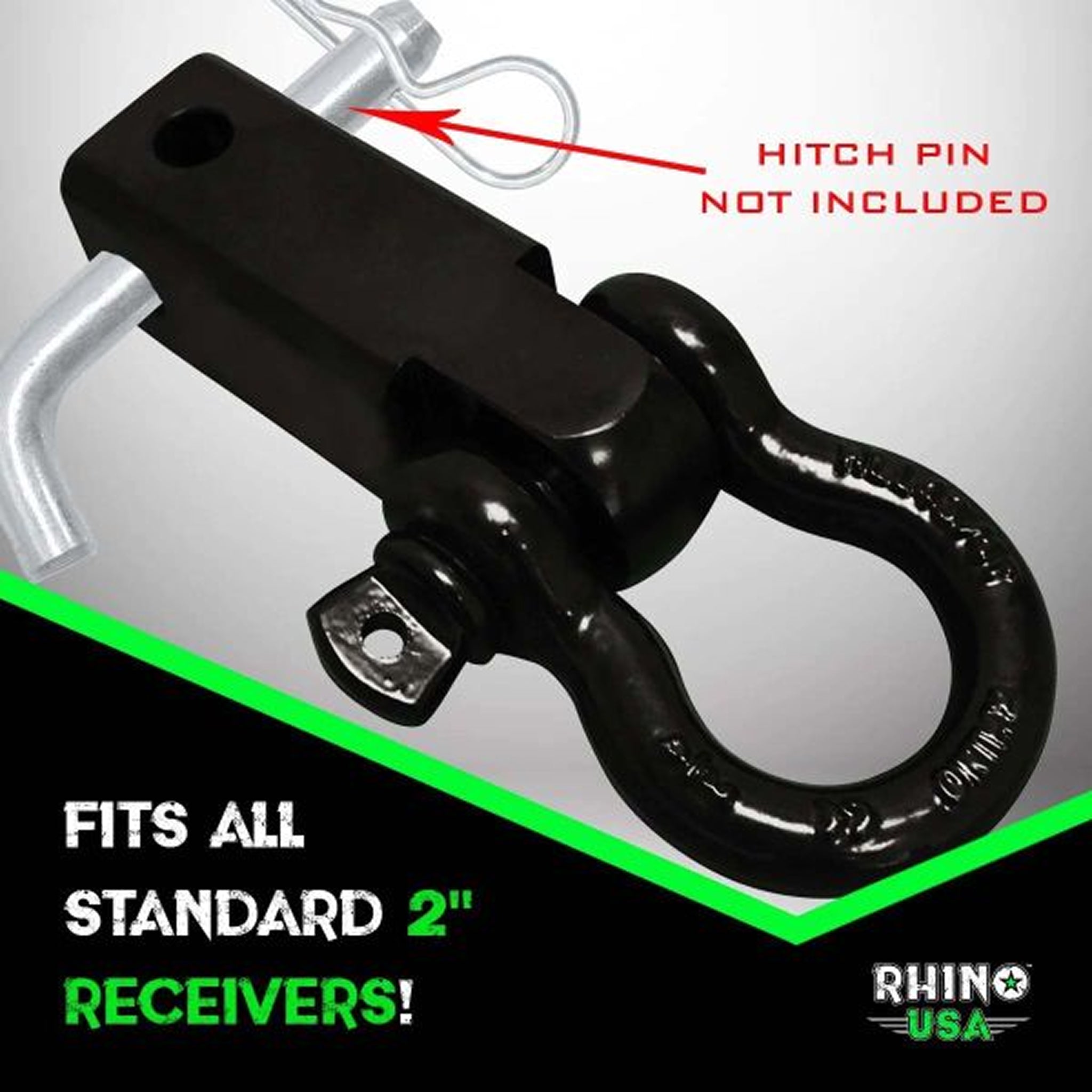 Macho Para Enganche 2” Con Grillete Rhino USA