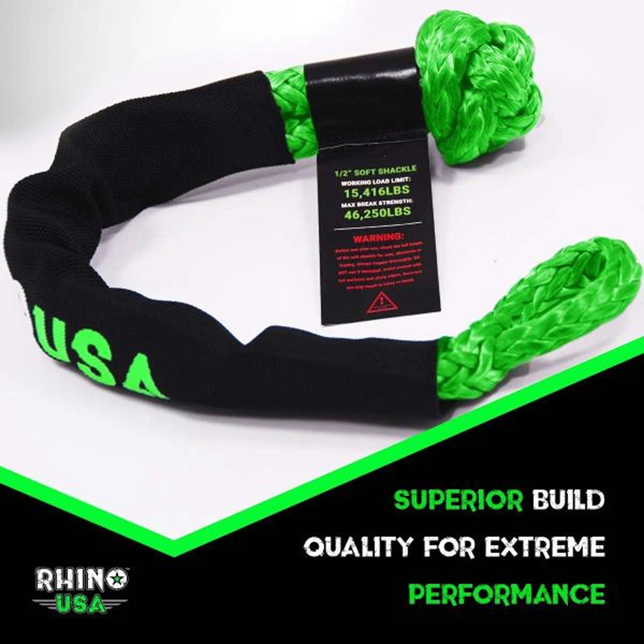 Grillete Sintético Para Remolque 1/2” Rhino USA