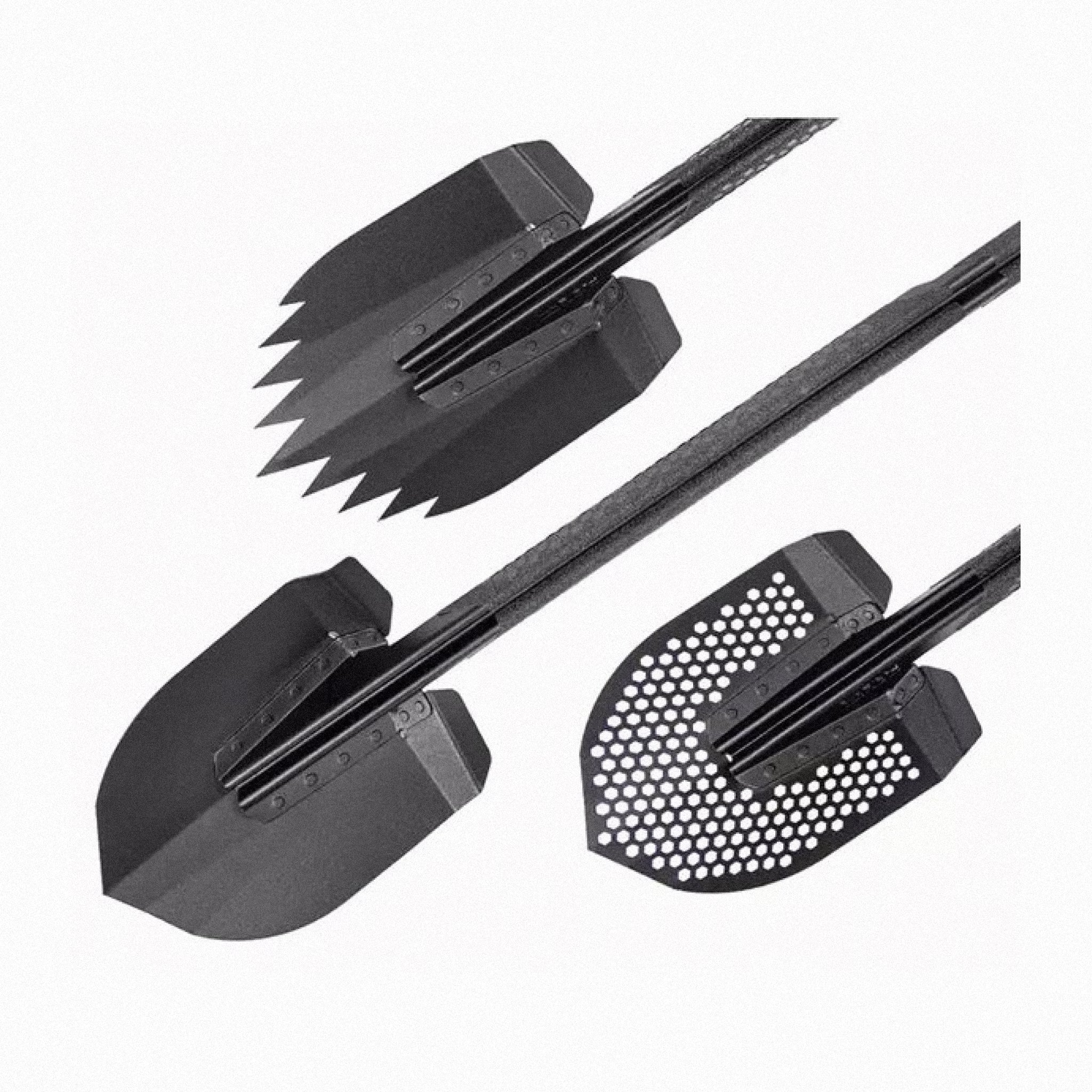 Set De 3 Palas De Sobrevivencia + Soporte Gorhino