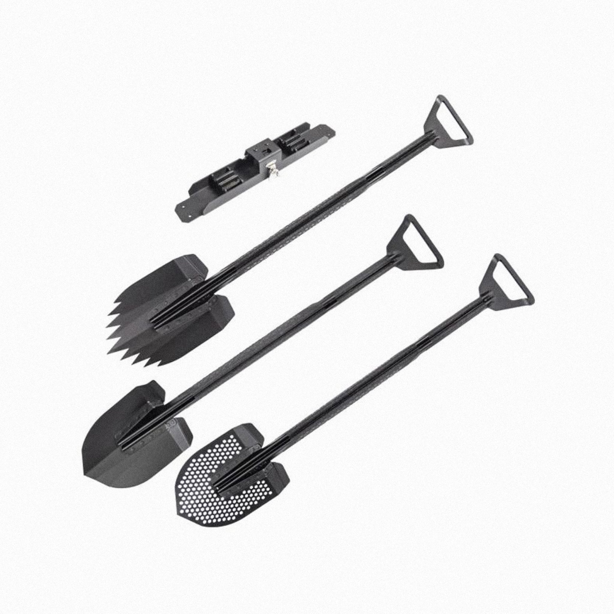 Set De 3 Palas De Sobrevivencia + Soporte Gorhino