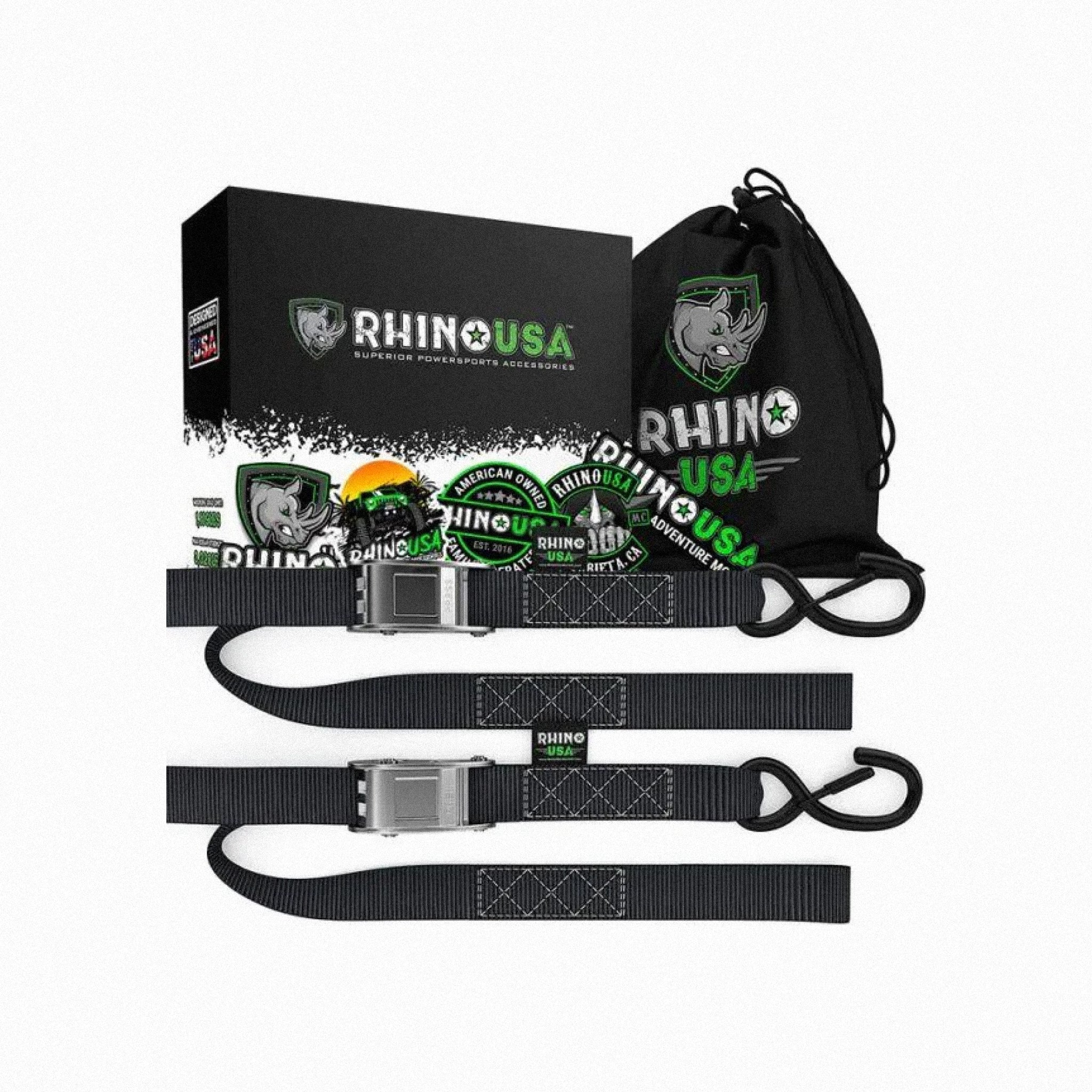 Kit X2 Correas De Amarre 3,8 cm x 244 cm Rhino USA
