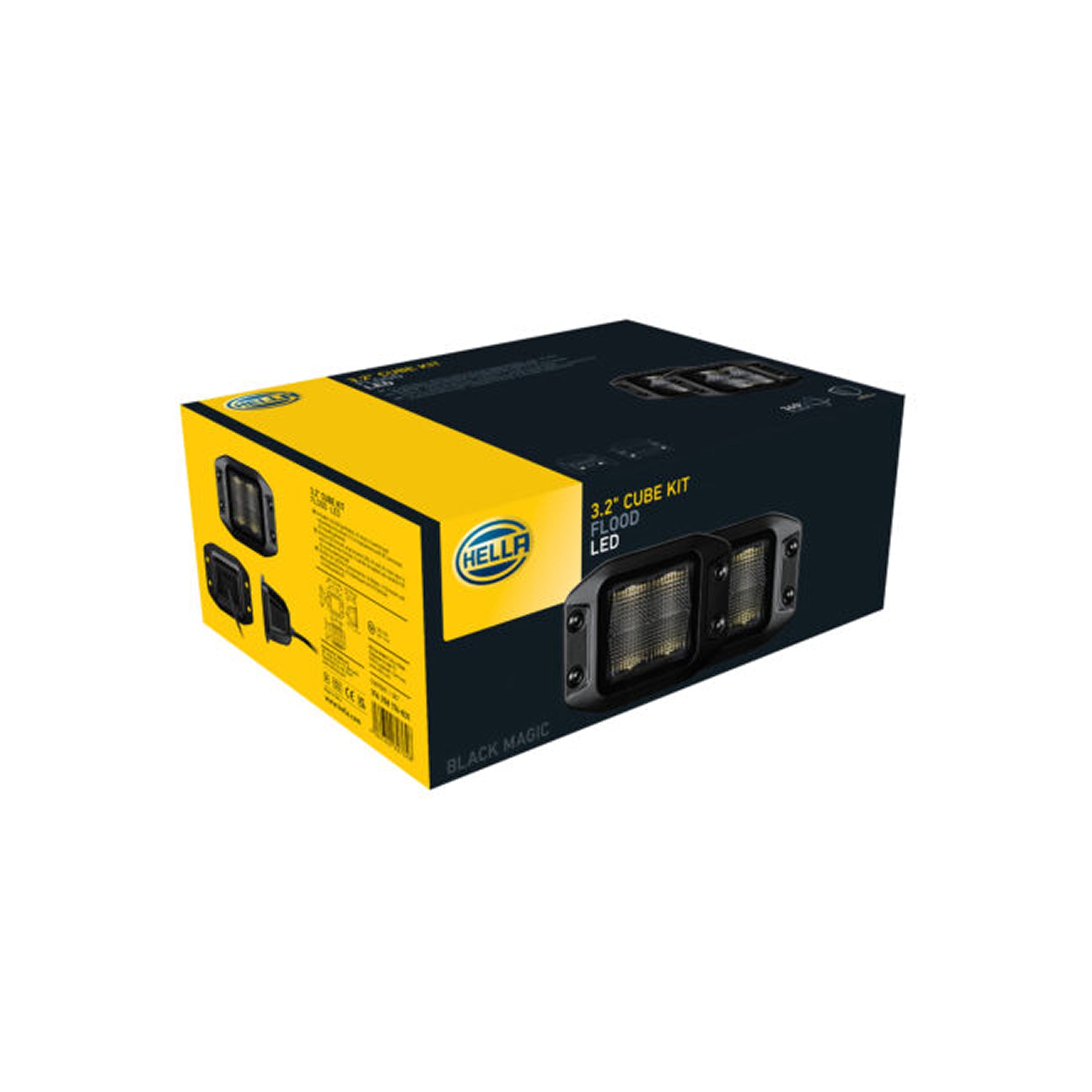 Kit BLACK MAGIC Cubo 3.2'' LED - Flood Embutido