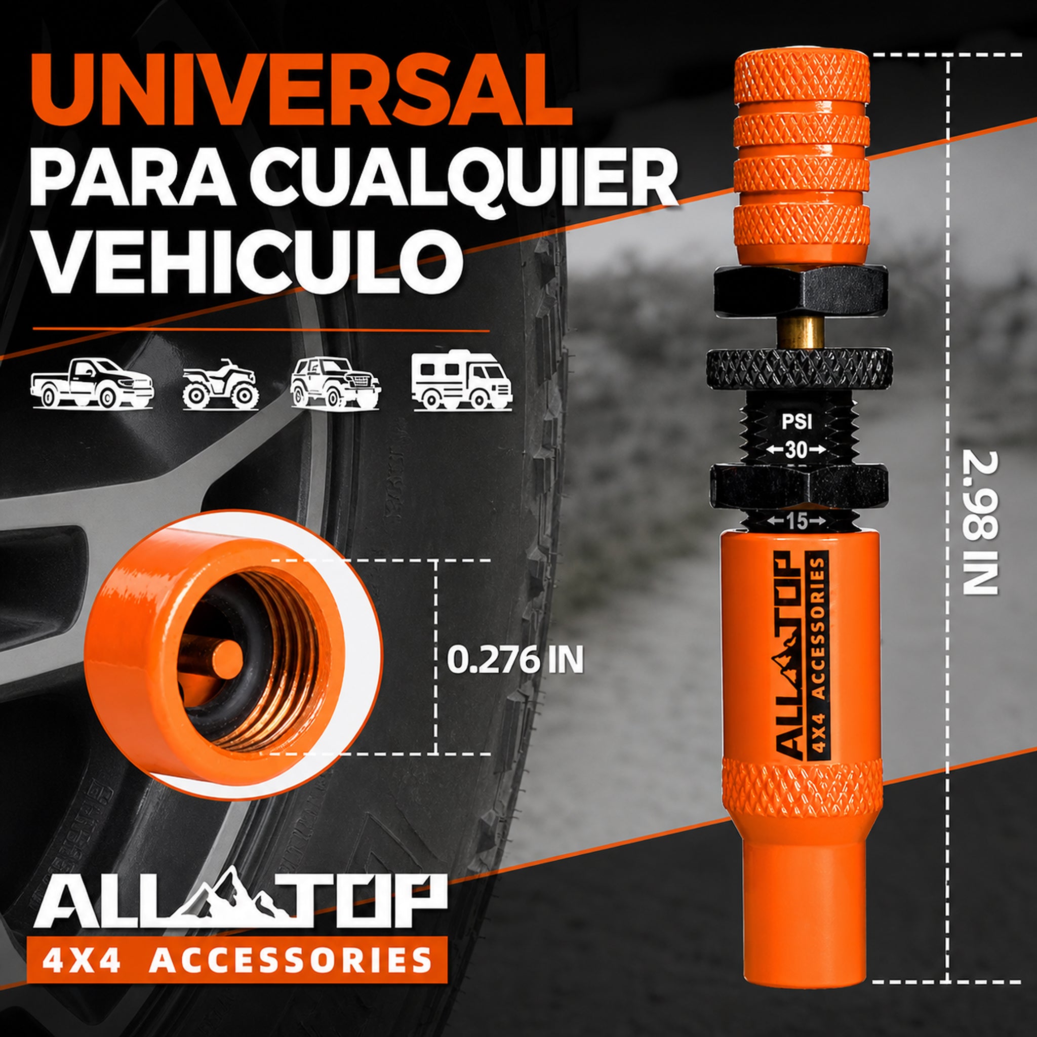 Kit de Desinfladores Automáticos Alltop 2nd Gen 10-30 PSI