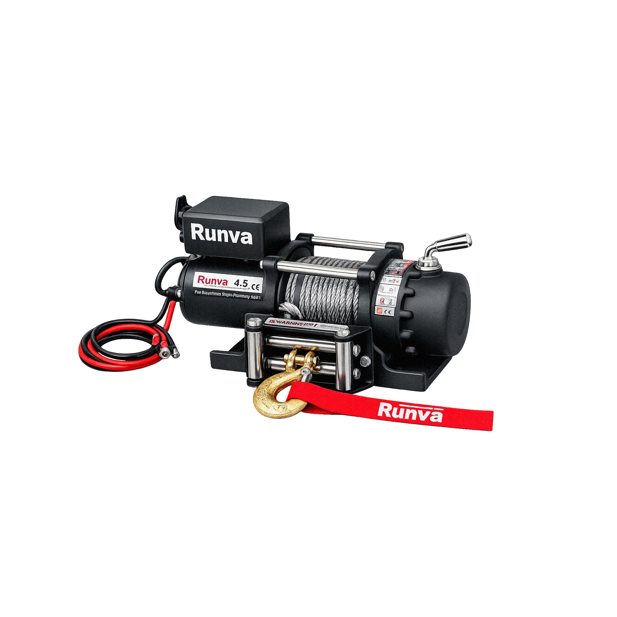 Winche Eléctrico RUNVA 4.500 Libras 12V para ATV, UTV y Off-Road