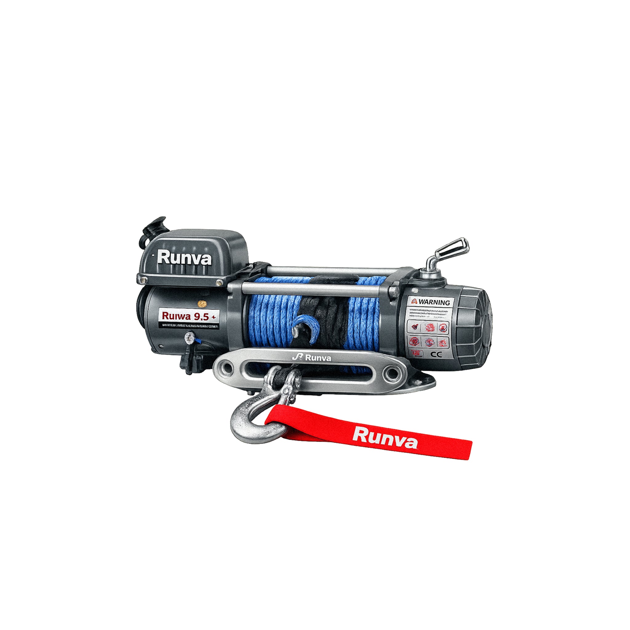 Winche Eléctrico RUNVA 9.500 Libras 12V Sintético para 4x4 y Overland