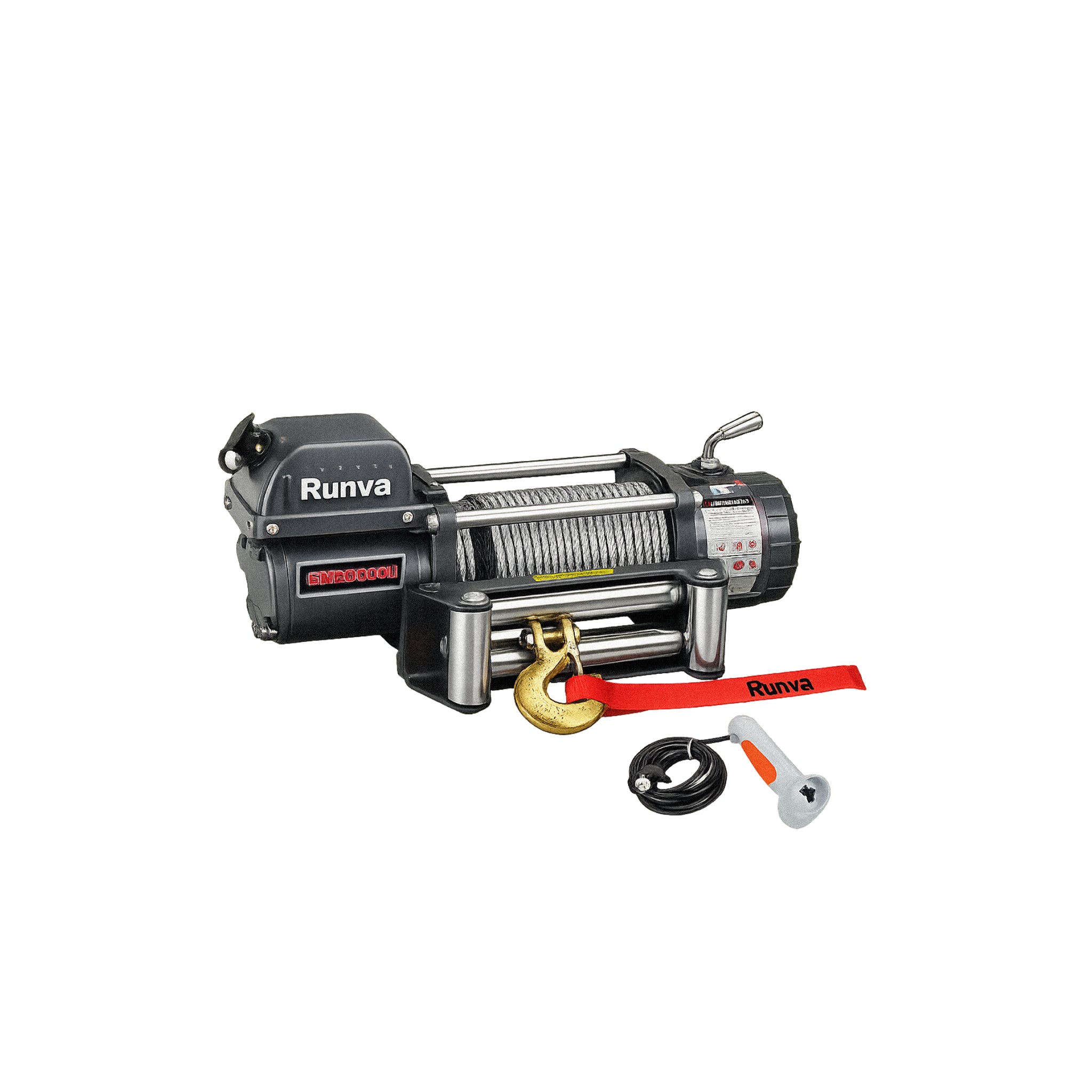 Winche Eléctrico RUNVA 6.000 Libras 12V para ATV, UTV y Recovery Off-Road