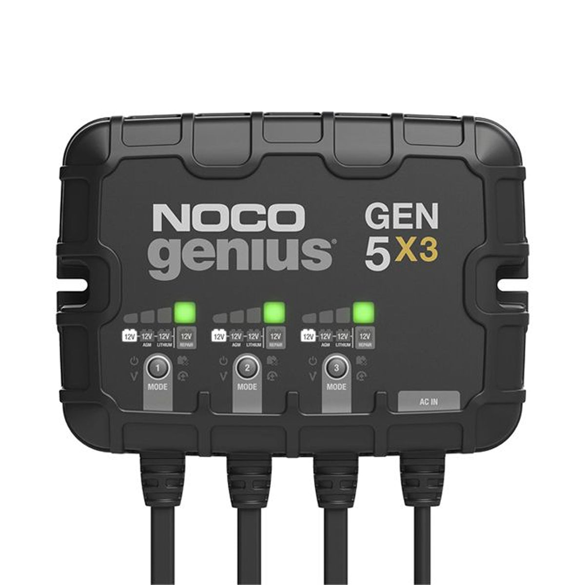 Banco Cargador y Mantenedor simultaneo (x3) de Baterías 12V Gen5X3