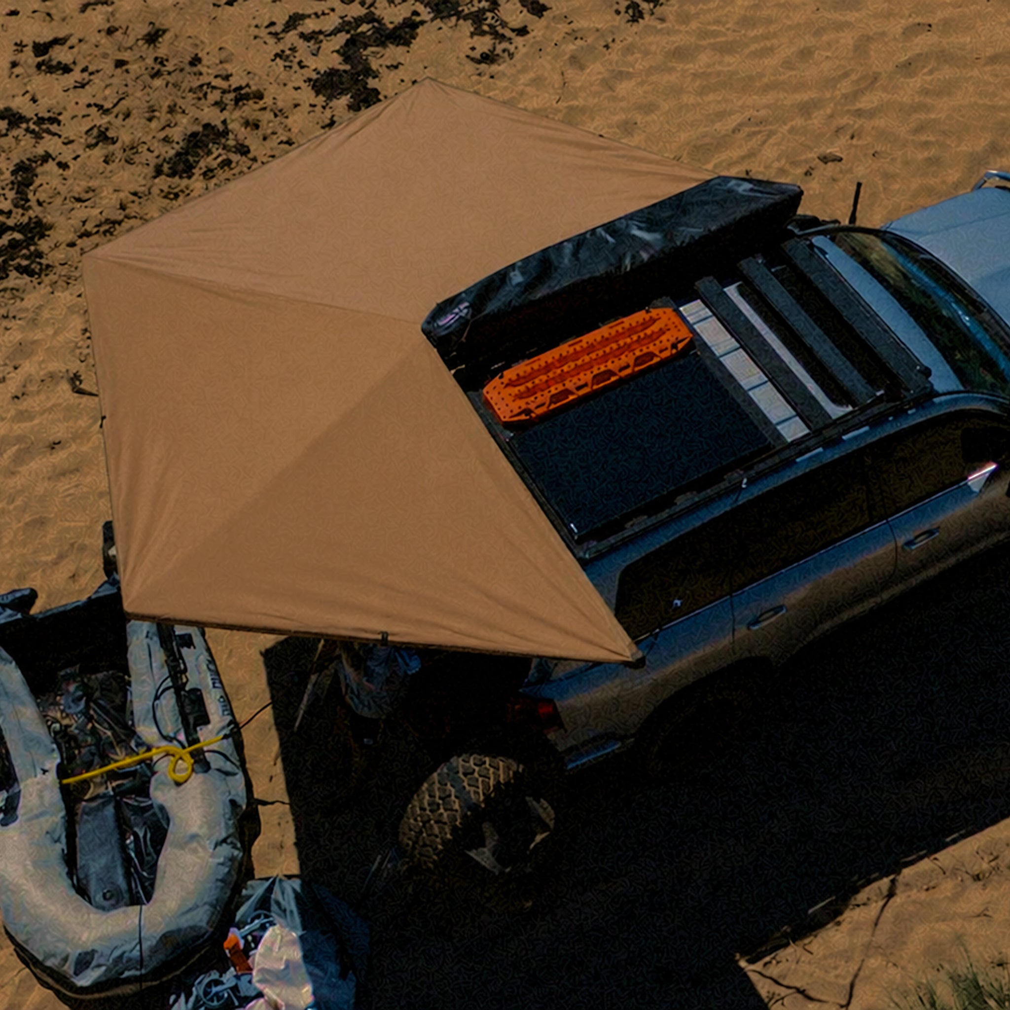 Toldo para auto Articulado 4 brazos 270º