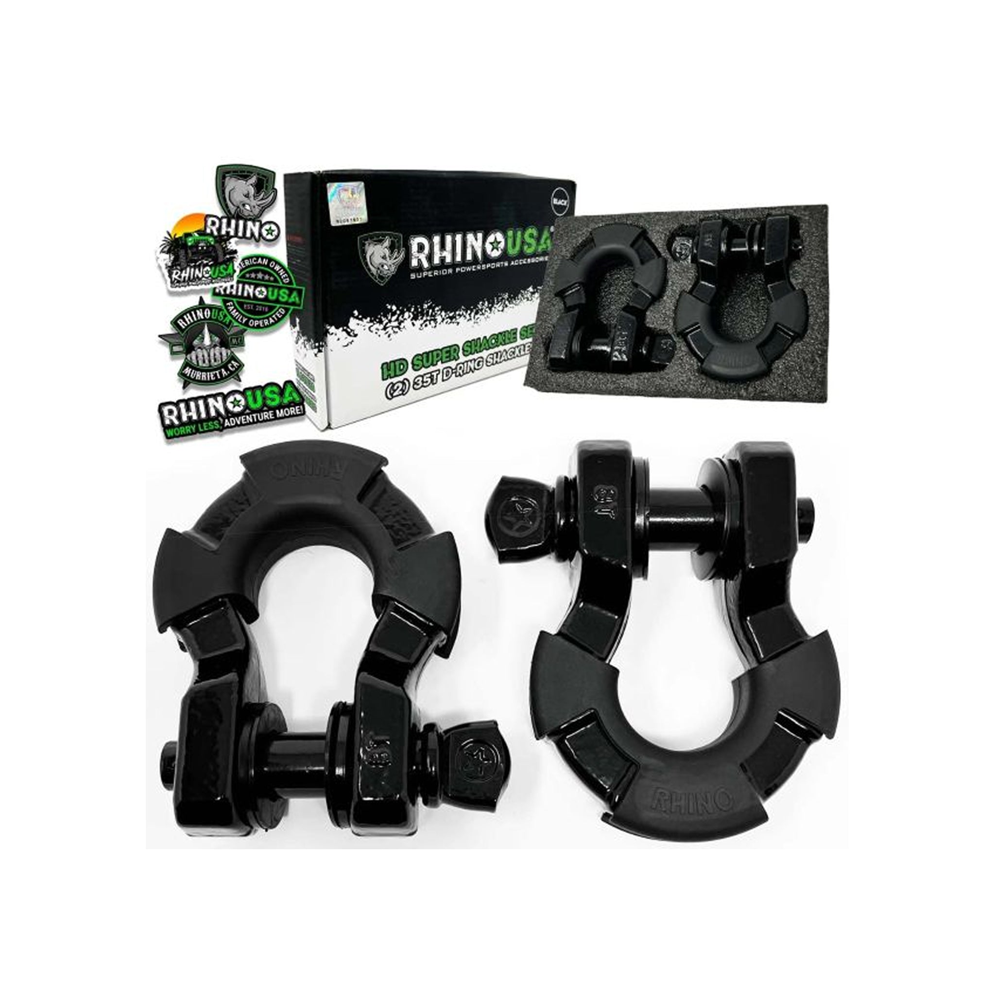 Kit X 2 Grilletes De Remolque De 8 Toneladas  Rhino USA