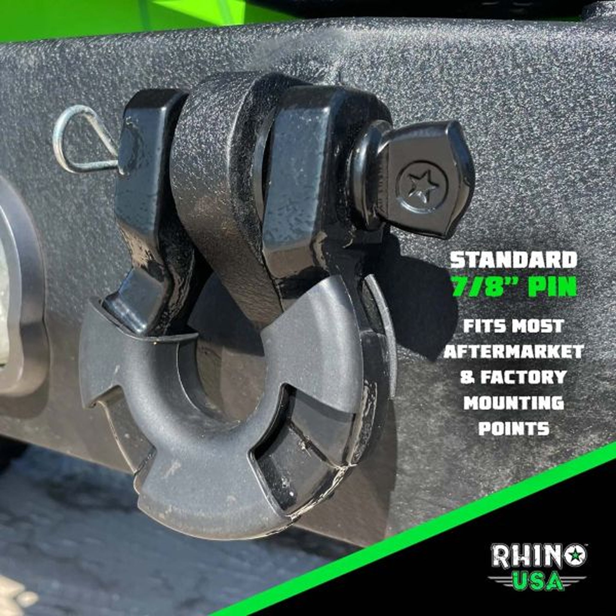 Kit X 2 Grilletes De Remolque De 8 Toneladas  Rhino USA