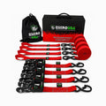 Pack 4 correas de amarre 4cm x 457cm con ratchet Rhino USA
