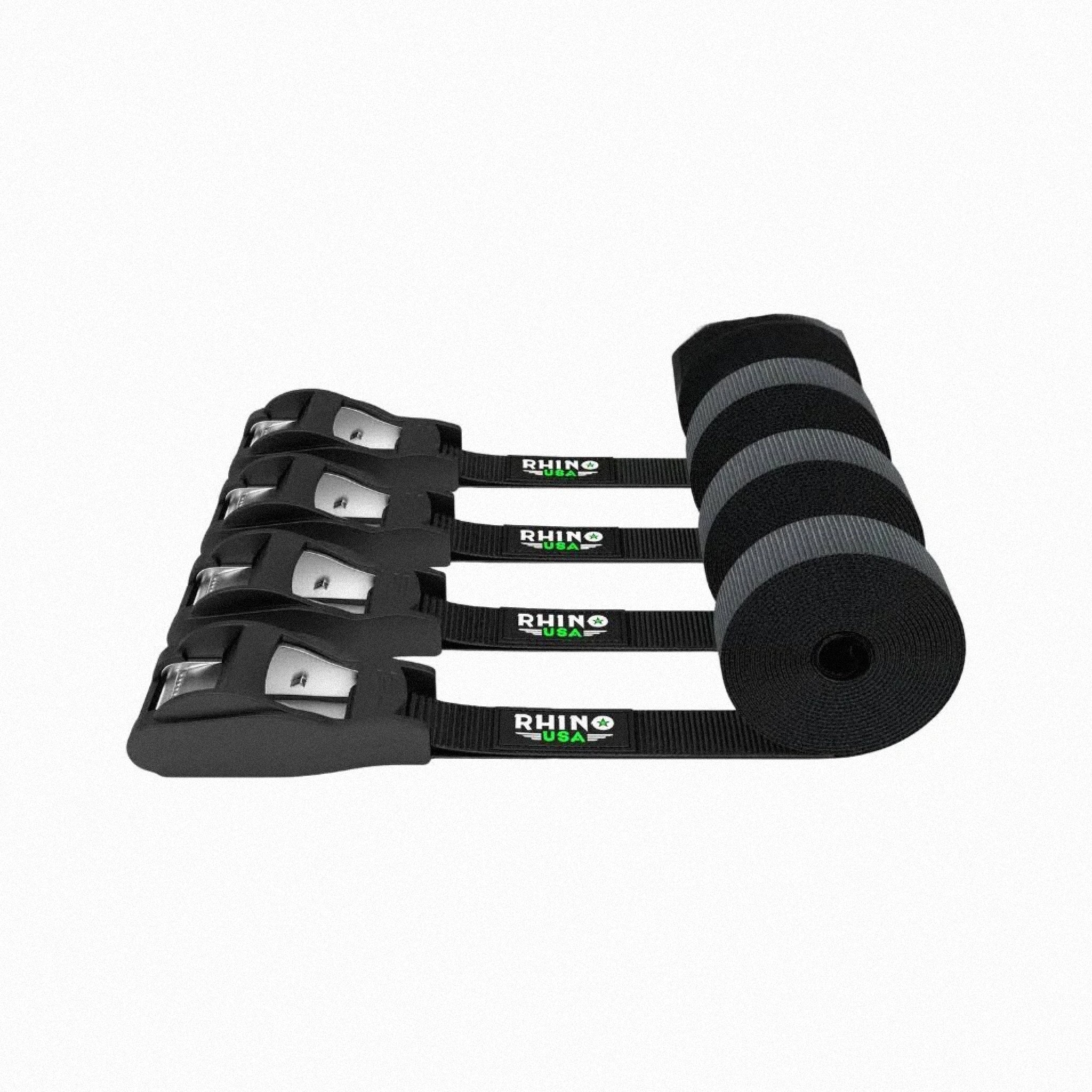 Pack x 4 correas de amarre 2,5cm x 366cm Rhino USA