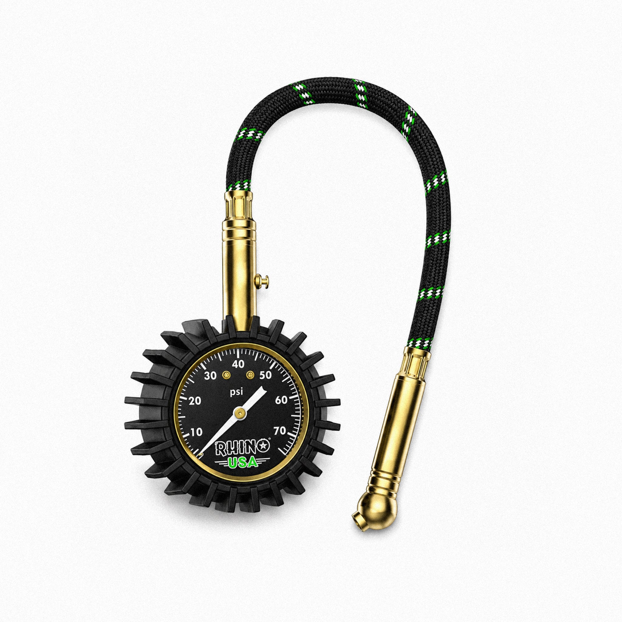 Manómetro heavy duty de presion (0-75 psi) para neumáticos Rhino USA