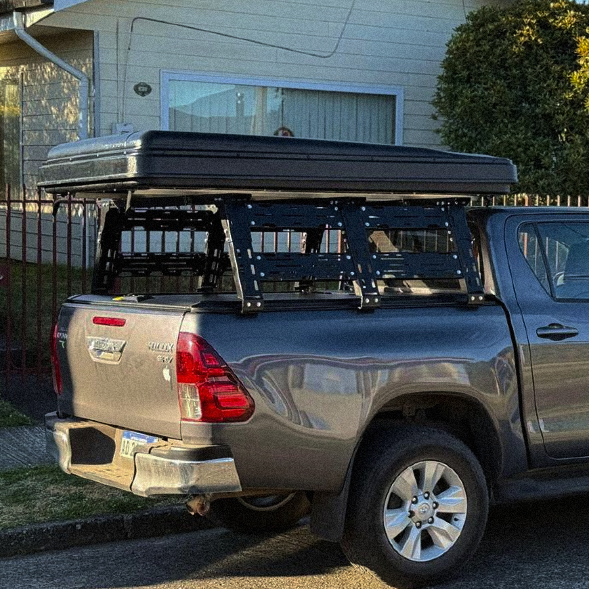 Rack Triple Alto Pickup Universal | Acero Reforzado para Carpa de Techo y Carga Overland