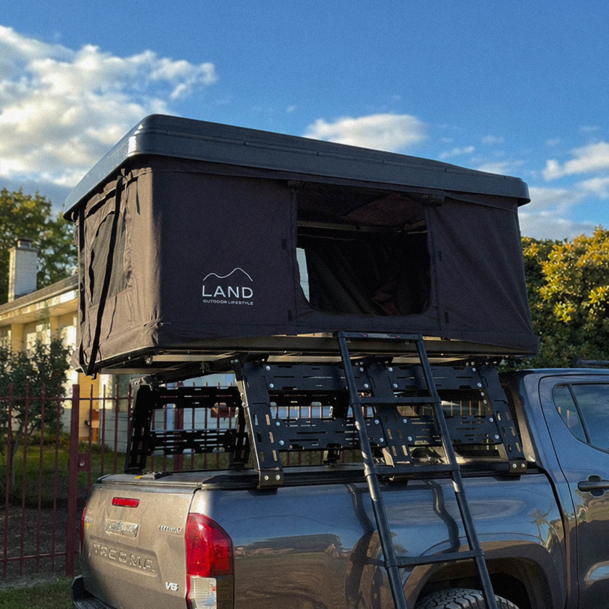 Rack Triple Alto Pickup Universal | Acero Reforzado para Carpa de Techo y Carga Overland