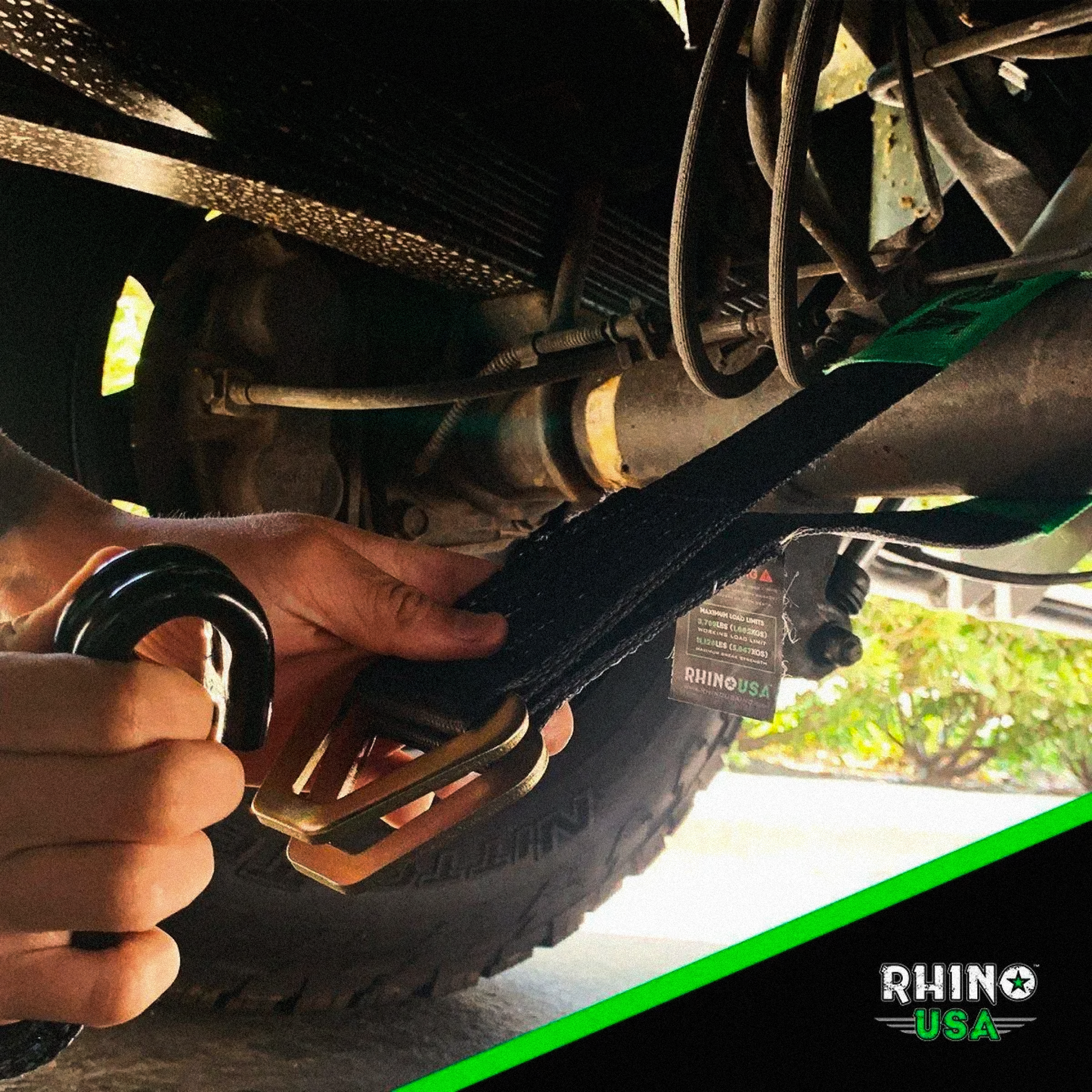 Pack X4 Extensores Heavy Duty Para Correas De Amarre 5 cm x 97 cm Rhino USA