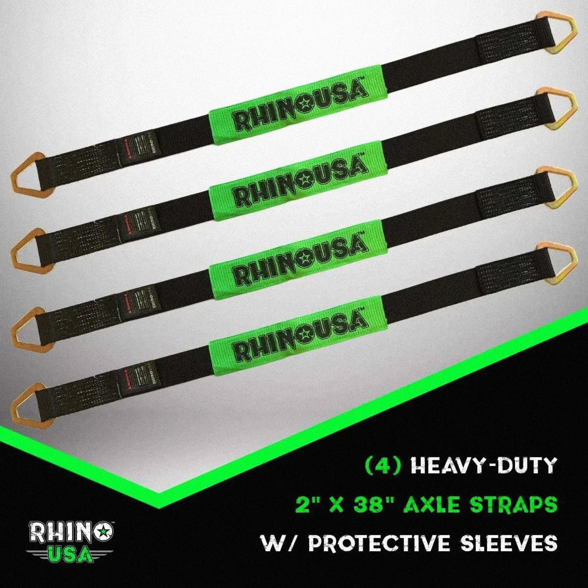 Pack X4 Extensores Heavy Duty Para Correas De Amarre 5 cm x 97 cm Rhino USA