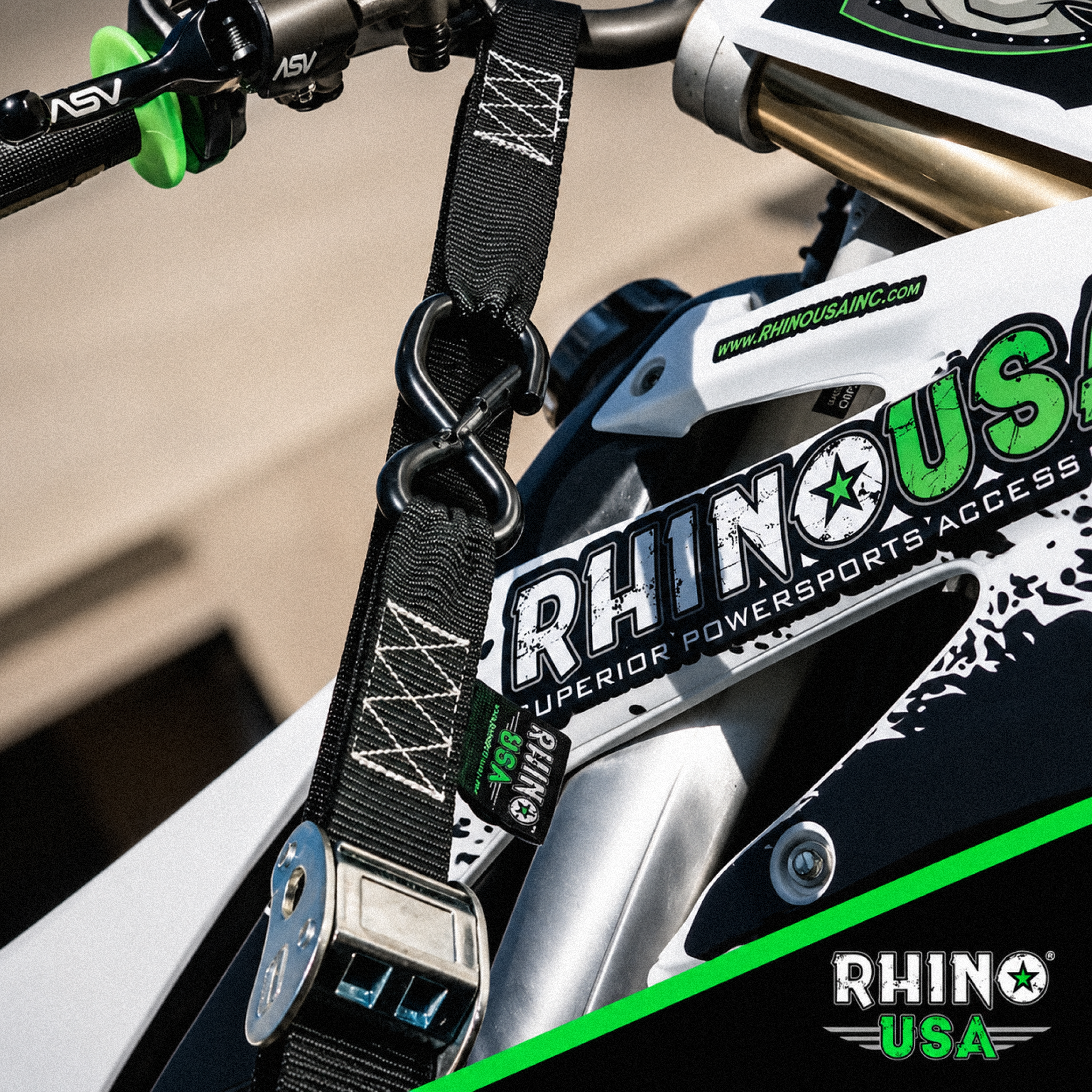 Pack 2 Correas De Amarre 3,8Cm X 244Cm Rhino USA